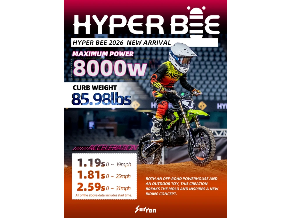 Surron Hyper Bee Dirt Bike- 8KW 2026 Version - Image 17